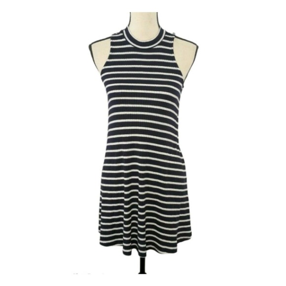 Hollister Dresses & Skirts - 🌻Hollister Keyhole Ribbed Striped Tank Dress, M
